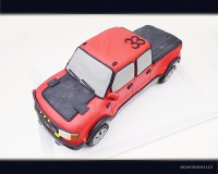 Marcipánový modelovaný 3D dort.